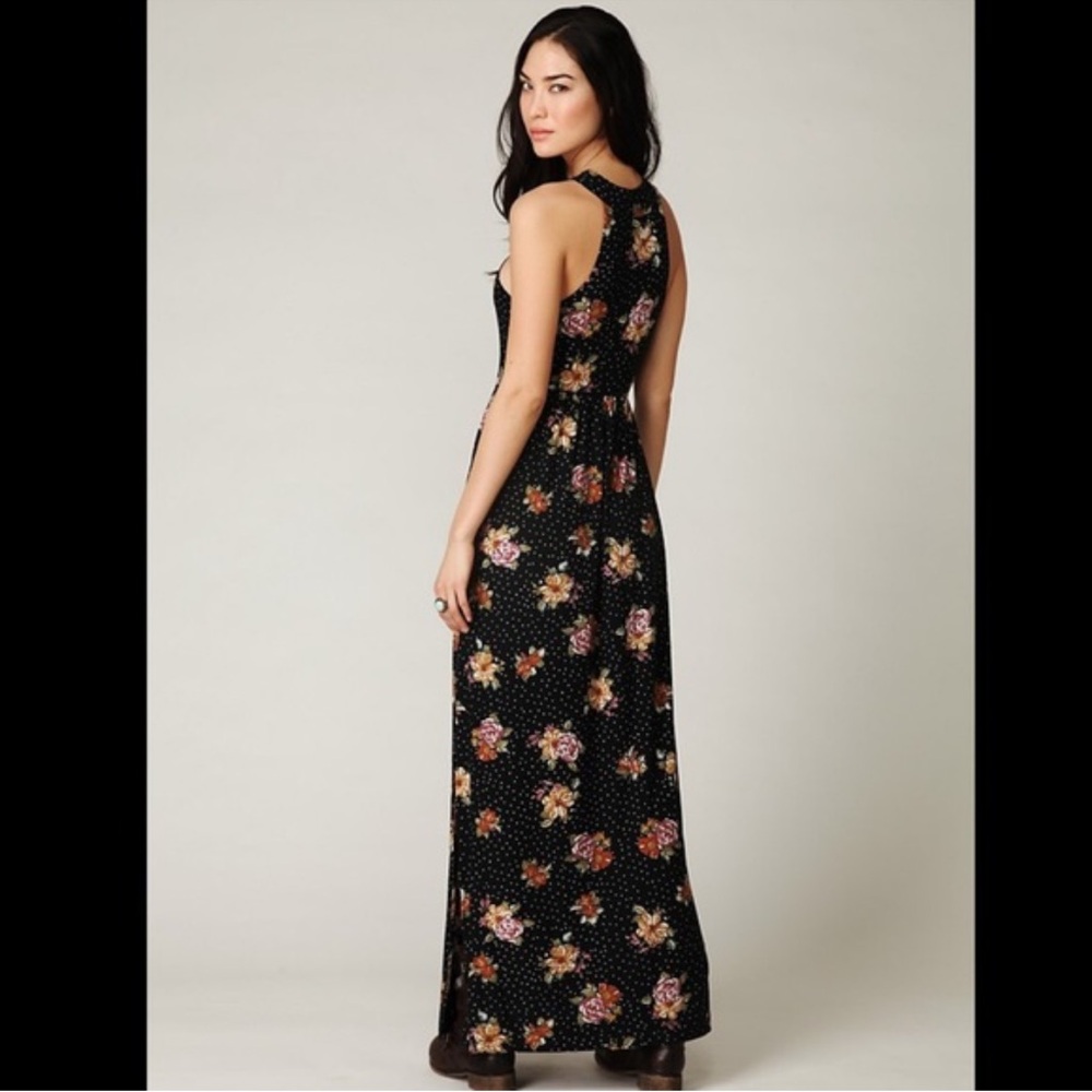 Function & Fringe Edit | Free People Floral Black Maxi Dress RARE! - Picture 4 of 5